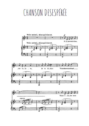 Jules Massenet  - Chanson désespérée